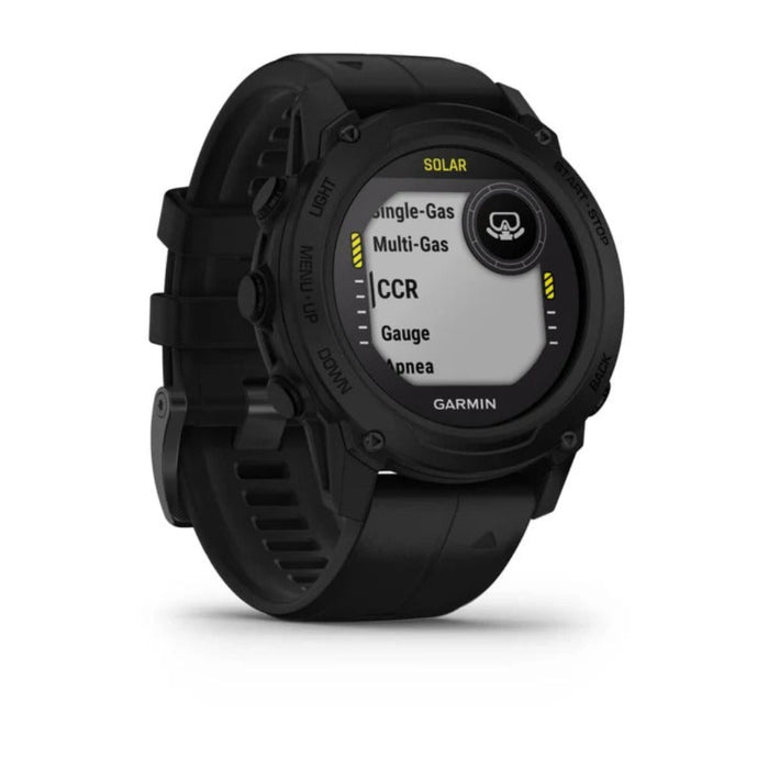 Garmin Descent G1 Solar Black Rugged Dive Computer with Solar Charging Capabilities Multiple Dive Modes Activity Tracking Smartwatch - 010-02604-02