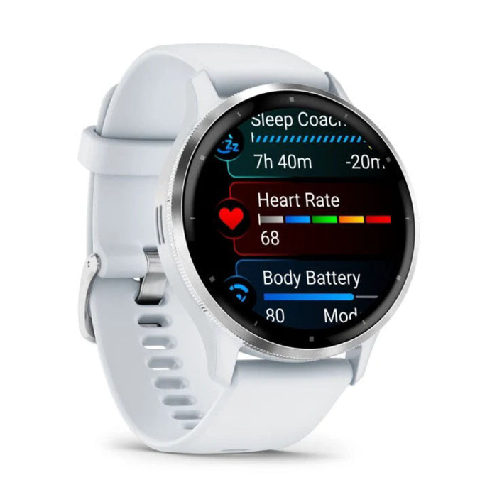Garmin Venu 3 Whitestone AMOLED Display Advanced Health and Fitness Features Up to 14 Days of Battery GPS Smartwatch - 010-02784-00