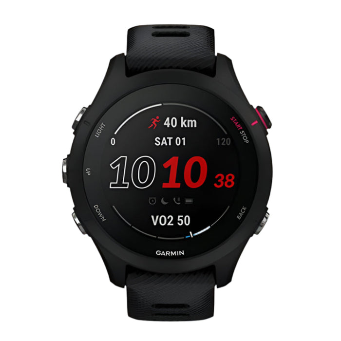 Garmin Forerunner 255 Slate Gray Smaller GPS Running Advanced Insights Long-Lasting Battery Smartwatch - 010-02641-00