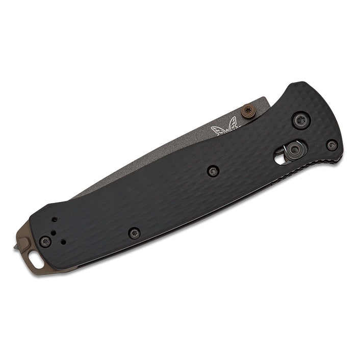 Benchmade Tungsten Gray Cerakote Tanto CPM-M4 Super Tool Steel Blade Black 6061-T6 Aluminum Handle AXIS Lock Folding Knife - BM-537GY-03