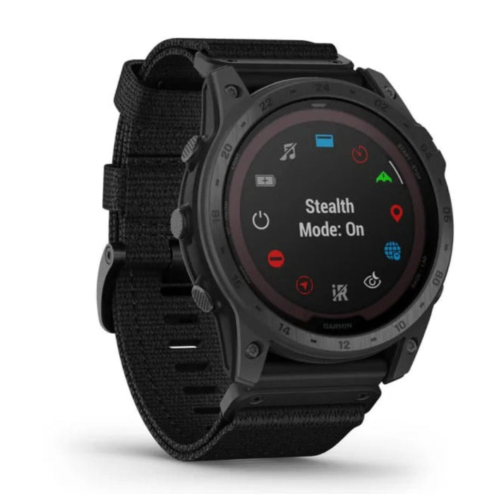 Garmin tactix 7 Pro Edition Black Solar Powered GPS Watch with Nylon Band Ruggedly GPS with Solar Charging Capabilities Smart Watch - 010-02704-10