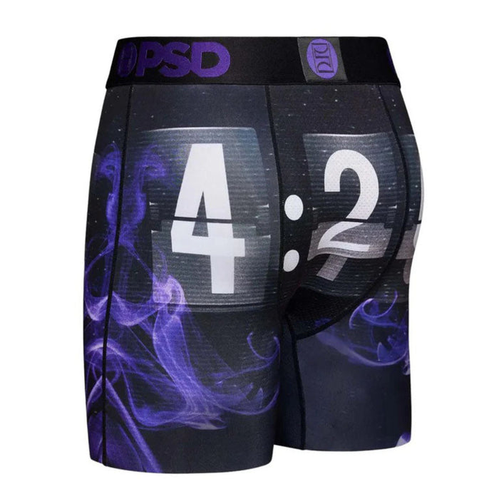 PSD Men's Black It's 4:20 Breathable Boxer Briefs Large Underwear - 123180138-BLK-L