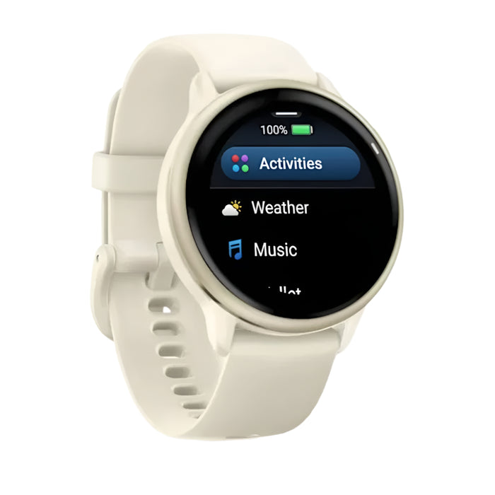 Garmin vívoactive® 6 Unisex AMOLED Display Up To 11 Days Of Battery Lunar Gold with Bone Band Health And Fitness GPS Smartwatch - 010-20985-01