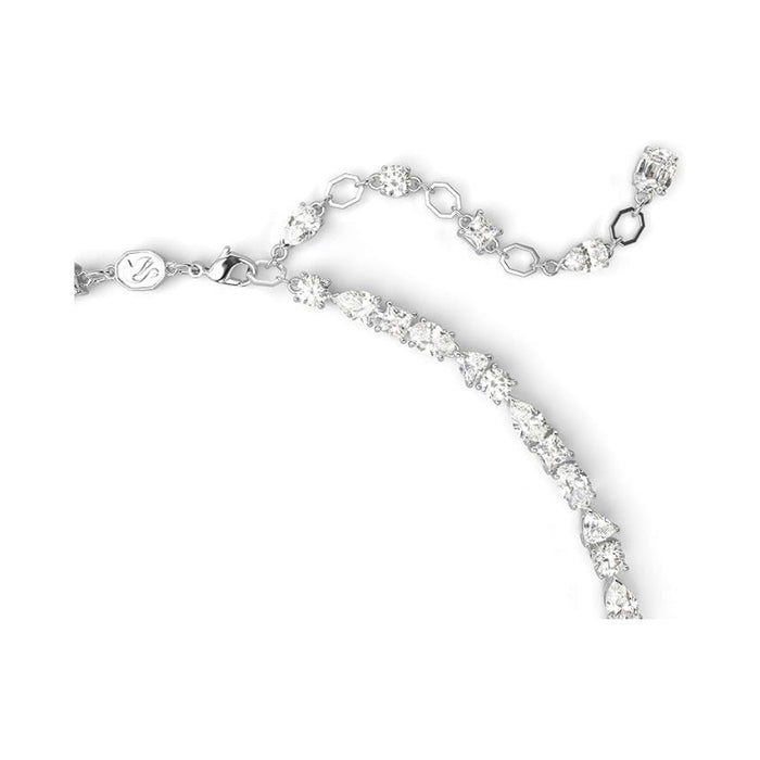 Swarovski Women's Clear Mixed-Cut Stones In A Rhodium Finished Setting Mesmera Necklace - 5665242