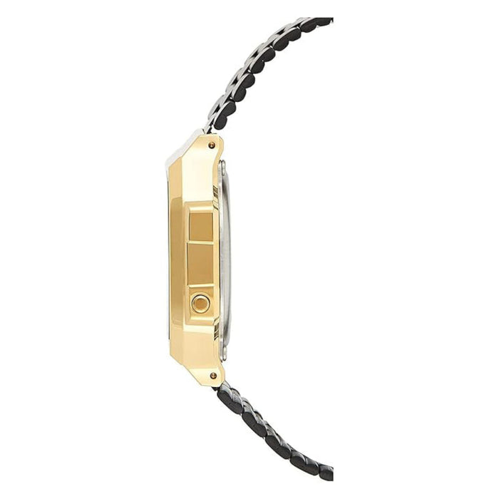 Casio Unisex Black Dial Black Stainless Steel Band Digital Quartz Watch - A168WEGB-1BDF