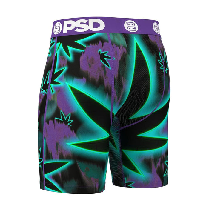 PSD Men's Multicolor Dizzy Neon 7 Inch Inseam Moisture-Wicking 4-Way Stretch Boxer Briefs XX-Large Underwear - 125180105-MUL-XXL