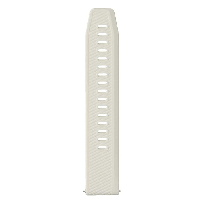 Garmin Unisex White With Light Gold Hardware Silicone 20MM Quick Release Watch Band - 010-12927-00