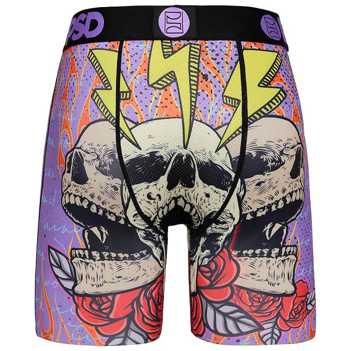 PSD Men's Multicolor Insane Flaming Bones Boxer Briefs Underwear - 124180058-MUL