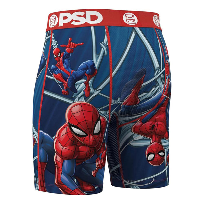 PSD Men's Multicolor Marvel Webbed Up Standard Length Boxer Briefs Extra Large Underwear - 425180114-MUL-XL