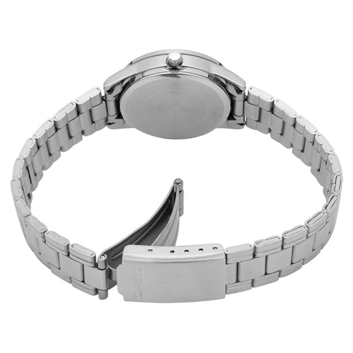 Casio Women's White Dial Multicolor Stainless Steel Band Analog-Digital Automatic Watch - LTP-V005D-2BUDF