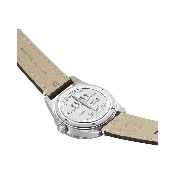 Luminox Men's White Dial Brown Leather Band Constellation Automatic Analog Watch - XA.9607-A