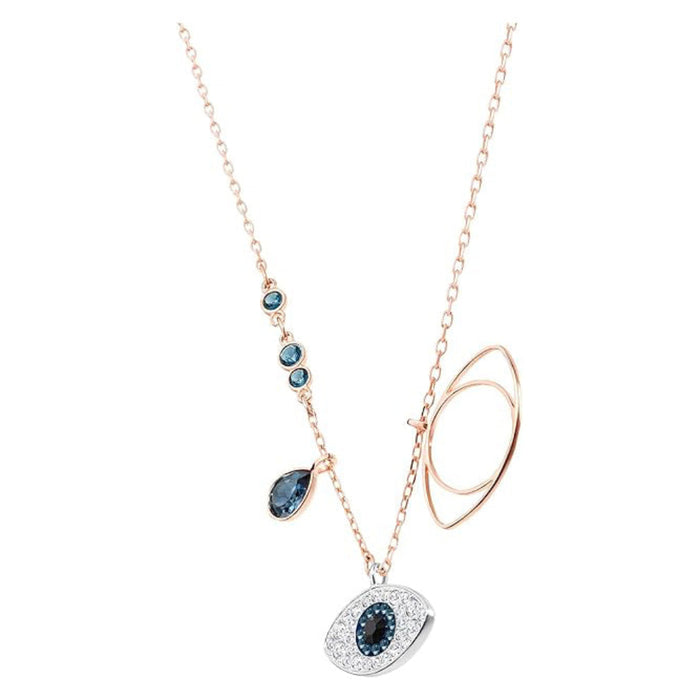 Swarovski Women's Blue Mixed Metal Finish Symbolica Evil Eye Pendant Necklace - 5172560