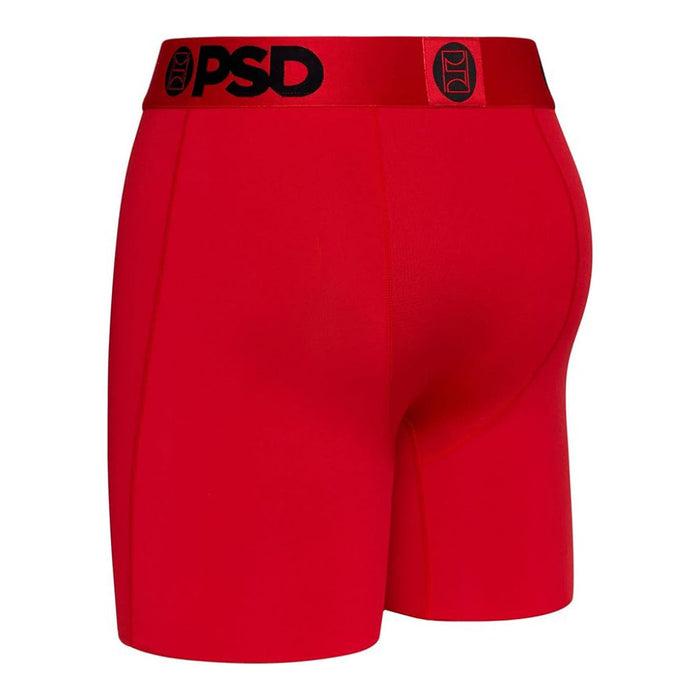 PSD Men's Red Infrared Solid Boxer Briefs Small Underwear - 423180229-RED-S
