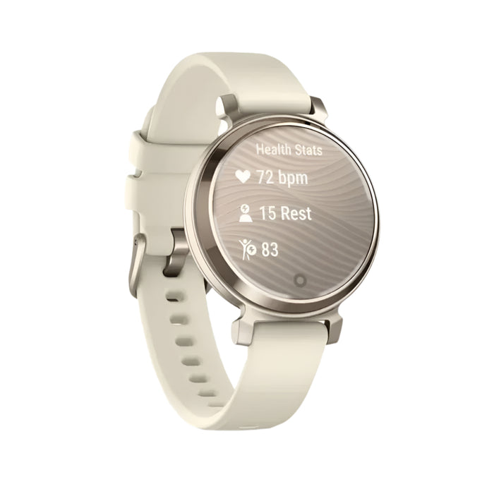 Garmin Lily 2 Women's Coconut Metal Hidden Display Patterned Lens Up To 5 Days Battery Life Small And Stylish Smartwatch - 010-02839-00