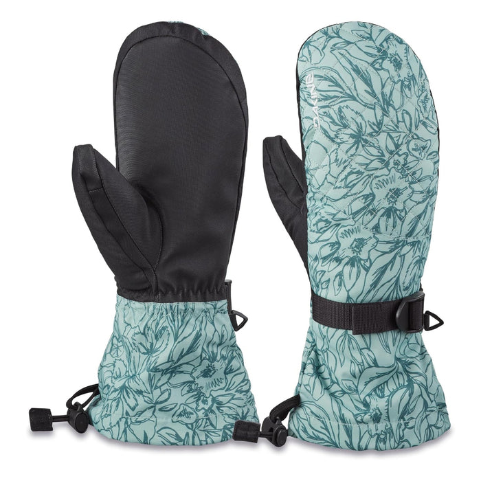 Dakine Women's Poppy Iceberg Lynx Snow Mitt Small Gloves - 10003159-POPPYICEBERG/TAN-S
