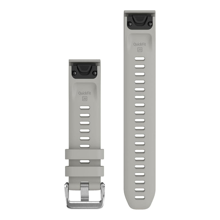 Garmin Unisex Fog Gray Silicone 20MM QuickFit Watch Band - 010-13358-00