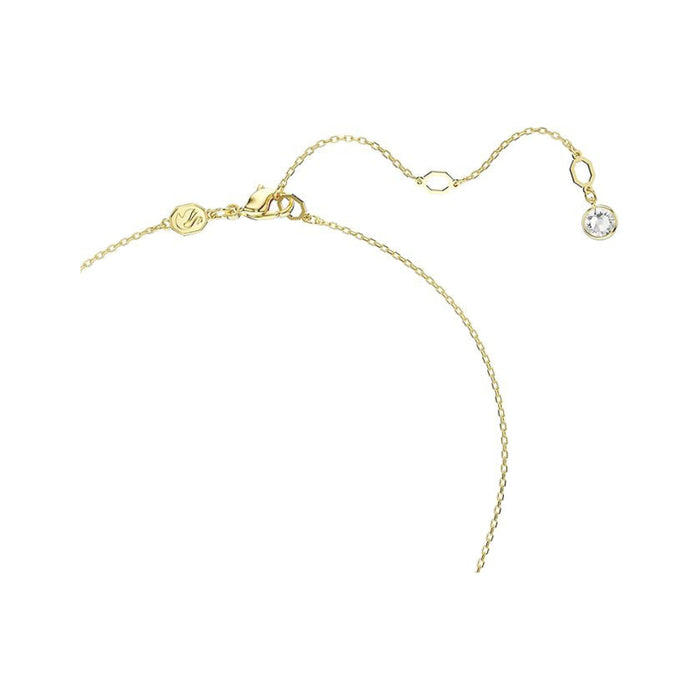 Swarovski Women's Meteor Pendant with Snow Pavé of Clear Round-Cut Crystals in a Gold-Tone Finished Setting Sublima Pendant Necklace - 5683443