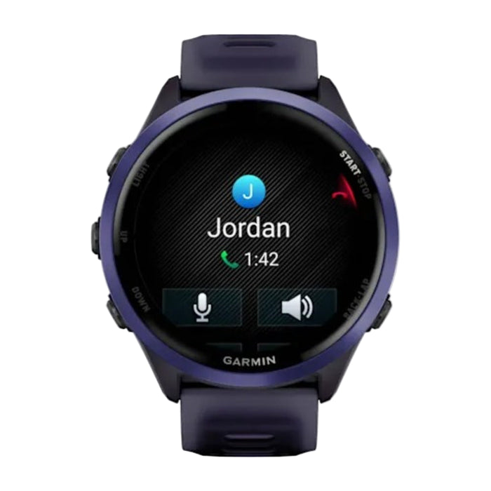 Garmin® Forerunner® 570 47 MM Unisex Indigo Aluminum With Translucent Imperial Purple/Indigo Band AMOLED Display Training And Recovery Features Advanced GPS Running And Triathlon Smartwatch - 010-02971-02