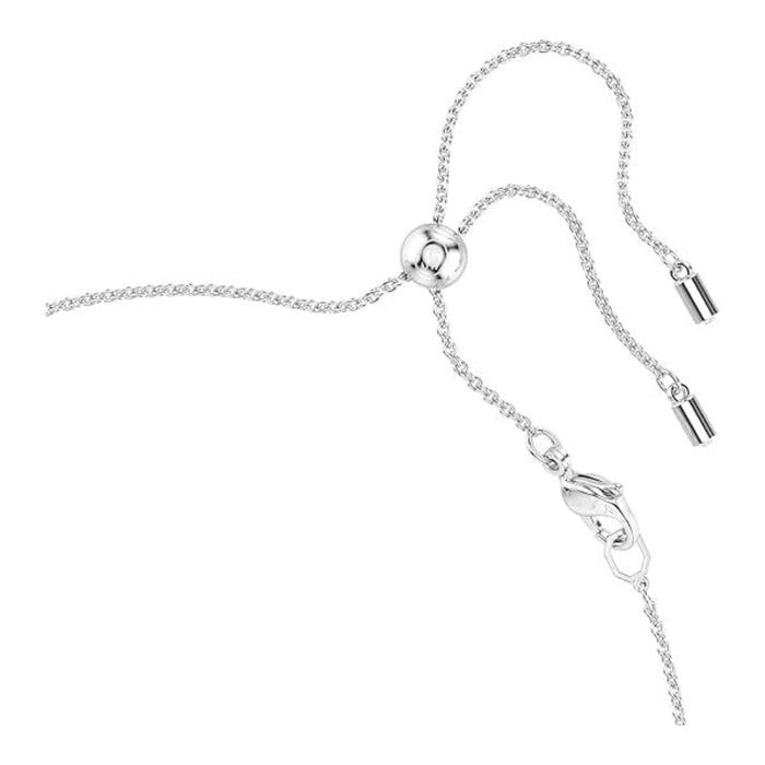 Swarovski Women's Clear Rhodium Finish Ariana Grande Crystal and Pearl Choker Necklace - 5720865