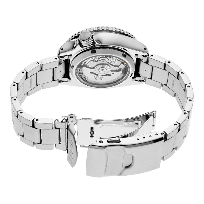 Seiko Special Edition Men's Silver Dial Silver Stainless Steel Band Analog Automatic 5 Sports Watch - SRPK09