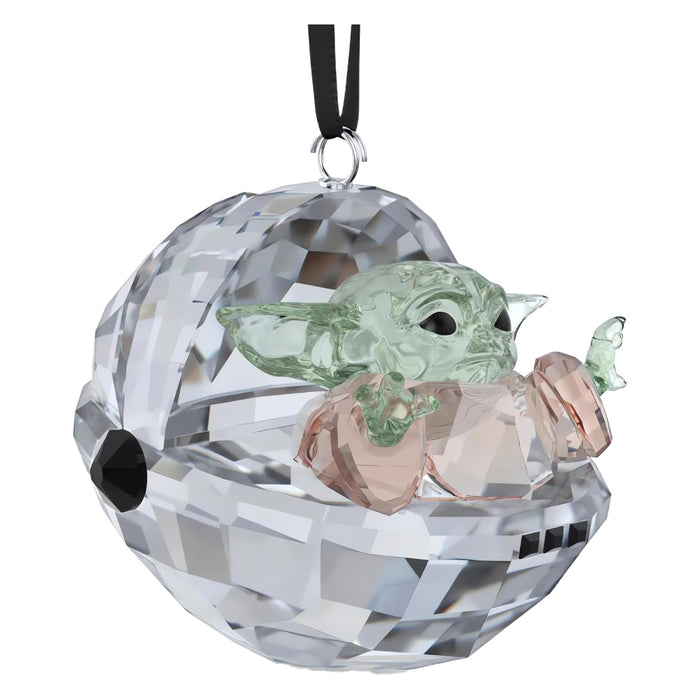 Swarovski Unisex Multicolored Crystals Star Wars The Mandalorian Grogu Ornament For Hanging Decoration - 5652545