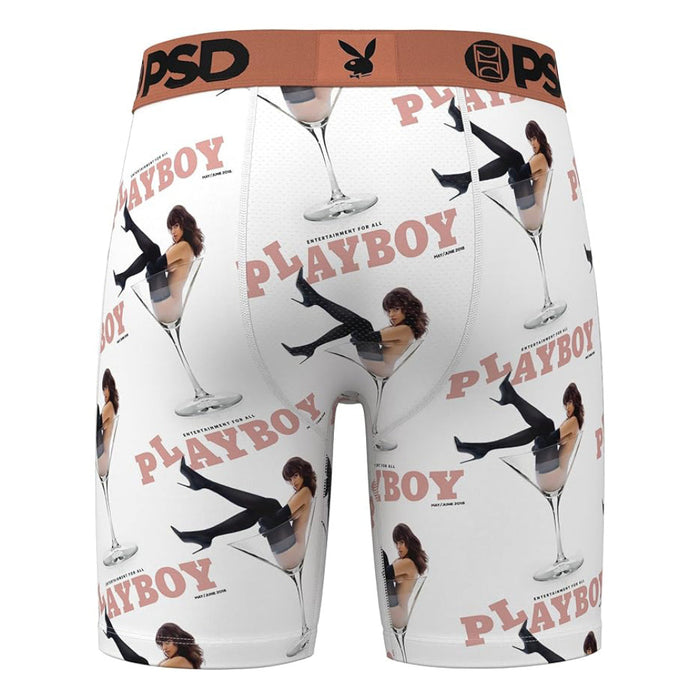 PSD Men's Multicolor Playboy Martini Boxer Briefs Extra Large Underwear - 224180005-MUL-XL