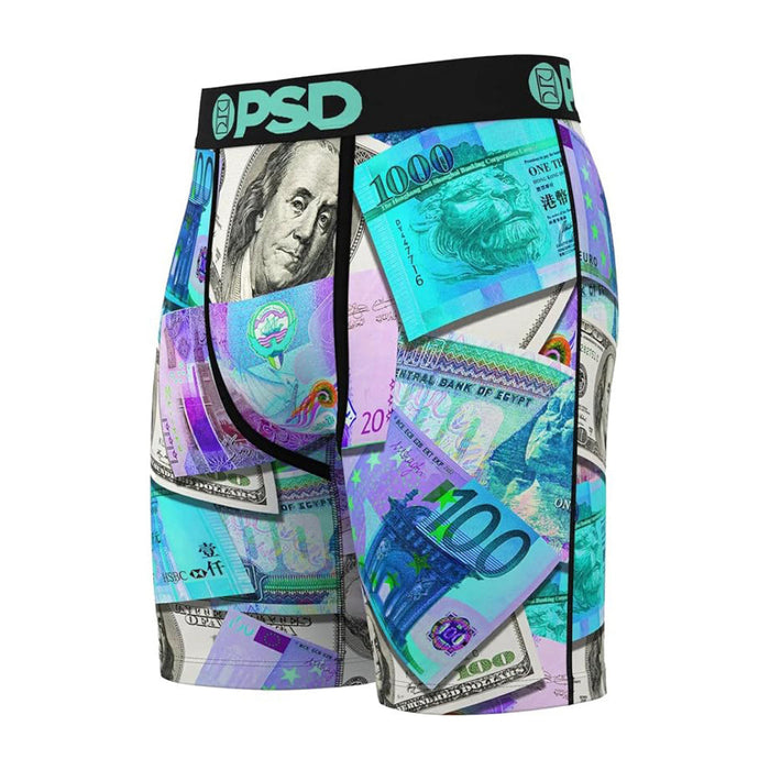 PSD Men's Multicolor Money Hype 3 Pack Boxer Brief Medium Underwear - 424180107-MUL-M