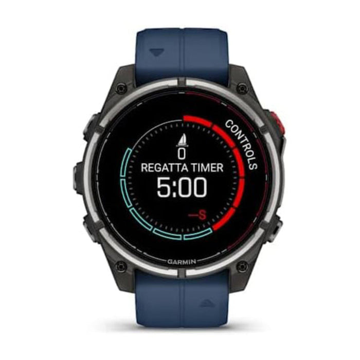 Garmin Quatix® 8 Pro – 47MM Unisex Blue Band AMOLED Display InReach® Technology For Satellite And LTE Connectivity Ultimate Nautical Smartwatch - 010-03198-50