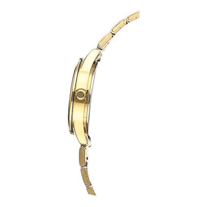 Casio Women's Gold Dial Gold Stainless Steel Band Analog Japanese Quartz Watch - LTP-V005G-9AUDF