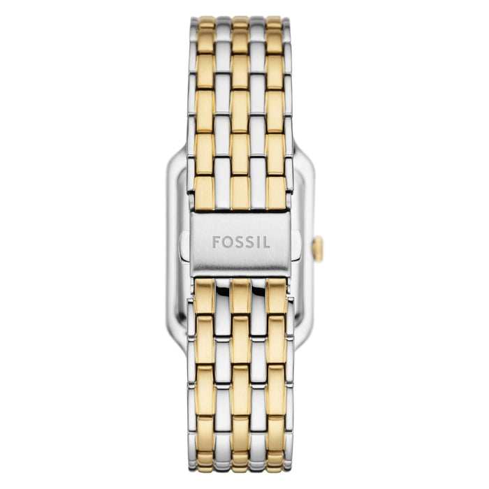 Fossil Raquel Women's White Dial Silver Stainless Steel Band Analog Quartz Three-Hand Watch - ES5305