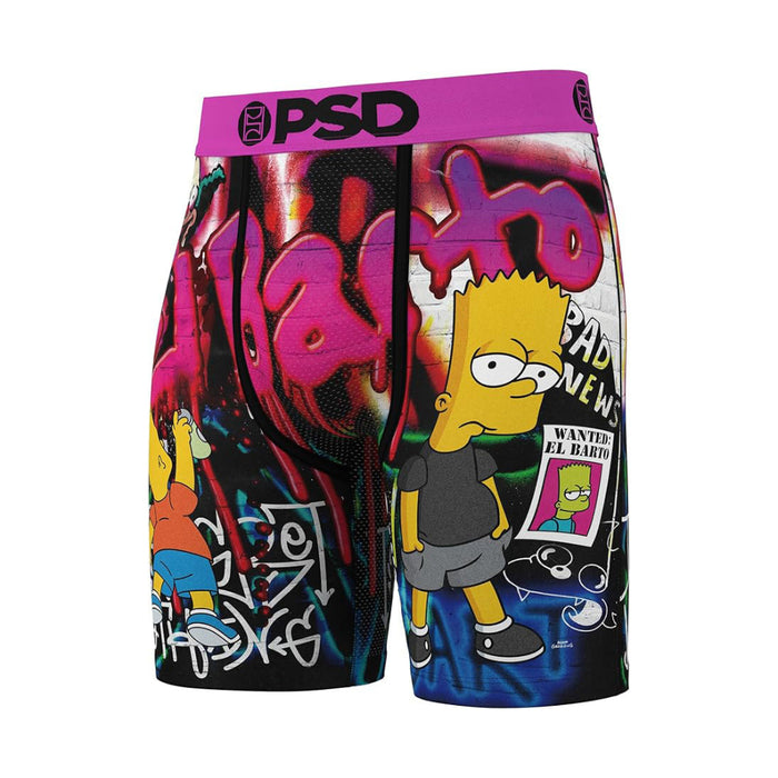 PSD Men's Multicolor Simpsons 3-Pack Boxer Briefs Small Underwear (Knit) - 324180189-MUL-S