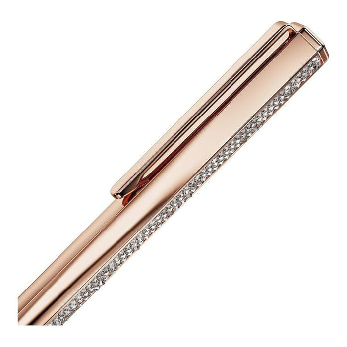 Swarovski Black Ink in Rose Gold-Tone Finish with Clear Crystals Shimmer Ballpoint Pen - 5678182