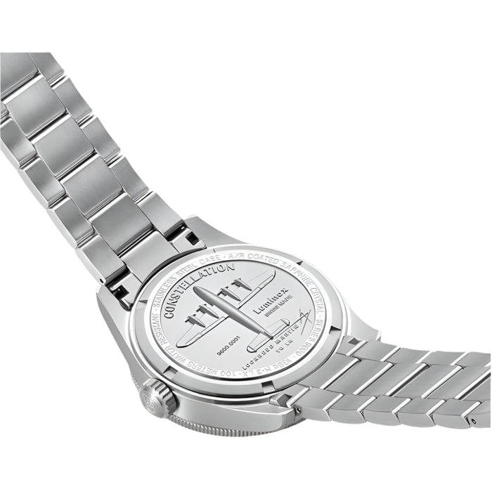 Luminox Men's Black Dial Silver Stainless Steel Band Automatic Quartz Analog Watch - XA.9601.M-A