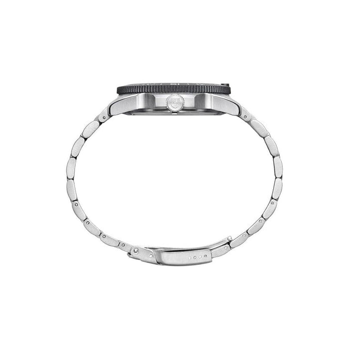 Luminox Men's Pacific Diver 3120 Series Black Dial Silver Stainless Steel Band Quartz Analog Watch - XS.3122-A