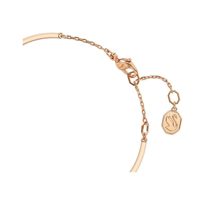 Swarovski Women's Infinity Symbol Motif With Clear Crystals In A Rose Gold-Tone Finished Setting Hyperbola Bangle Bracelet - 5679443