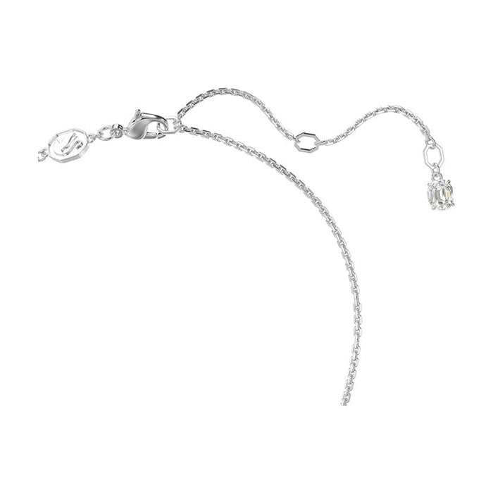 Swarovski Women's Blue And Clear Mixed-Cut Stones In A Rhodium Finished Setting Mesmera Pendant Necklace - 5668276
