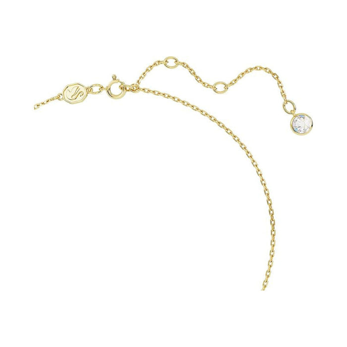 Swarovski Women's Heart Shape Red Center Crystal with Clear Crystal Details in Gold-Tone Finished Setting Chroma Pendant Necklace - 5648750