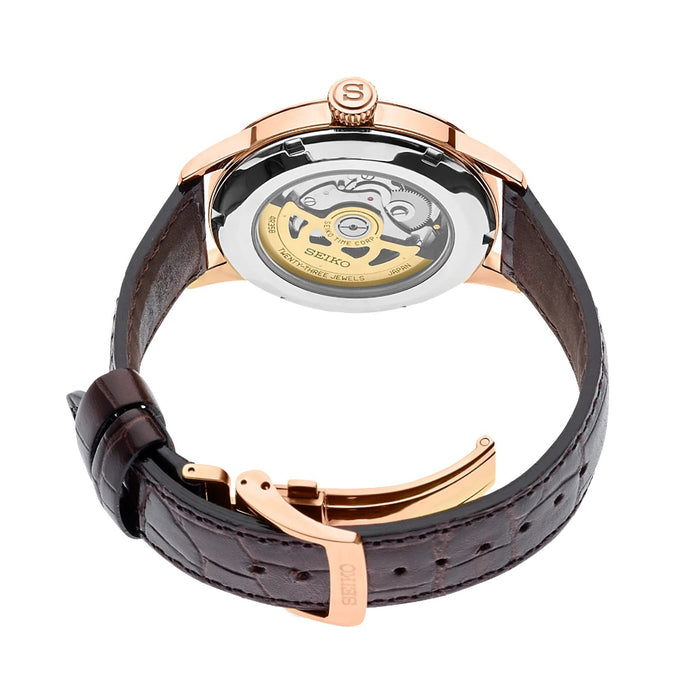 Seiko Men's Presage Brown 40.5mm Stainless Steel Automatic Movement﻿ Watch - SRPB46