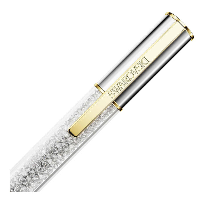 Swarovski Unisex Silver Tone Crystals Gold-Tone Plated Chrome Plated Crystalline Lustre Ballpoint Pen - 5688637