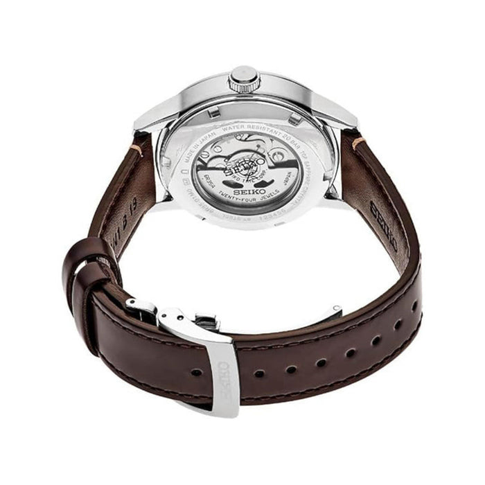 Seiko Prospex 1959 Men's Brown Dial Brown Leather Band Analog Automatic Sports Watch - SPB251
