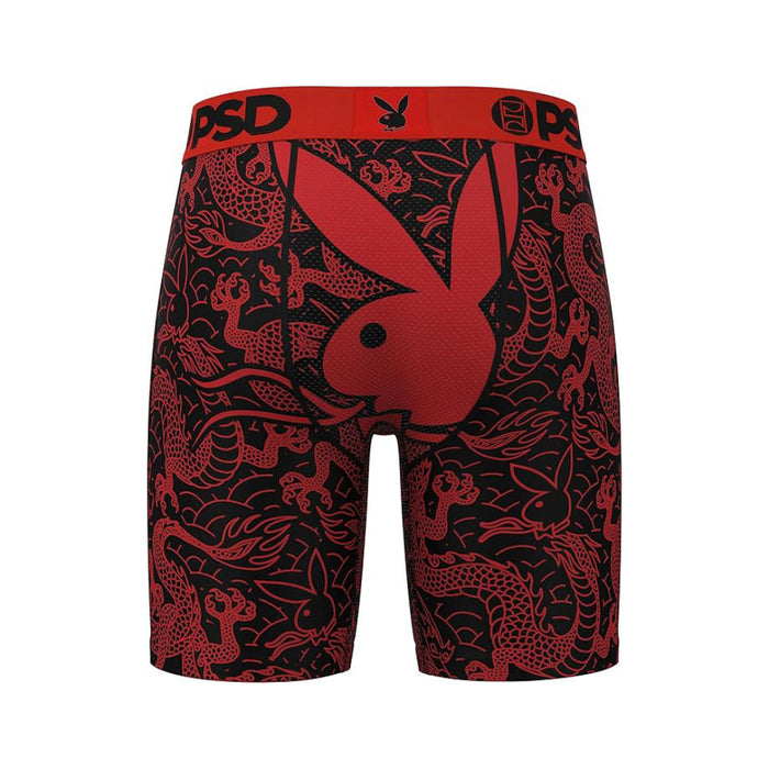 PSD Men's Multicolor Playboy Dragon Boxer Briefs Large Underwear- 424180005-MUL-L