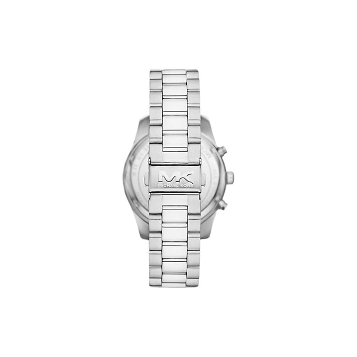 Michael Kors Lexington Chronograph Men's Blue Dial Silver Stainless Steel Band Analog Quartz Watch - MK9165