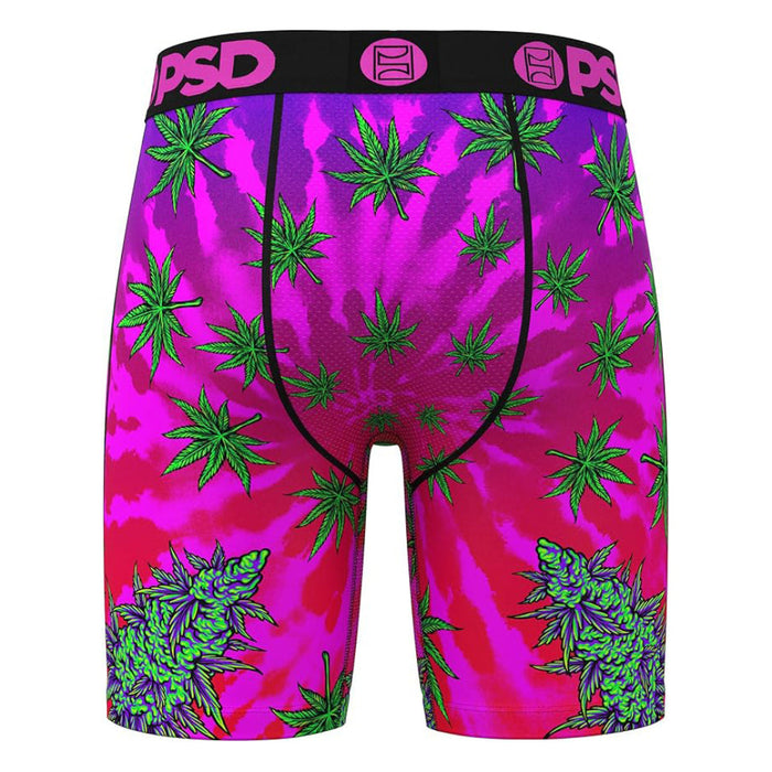 PSD Men's Multicolor Weed Budz Boxer Briefs Small Underwear - 424180091-MUL-S