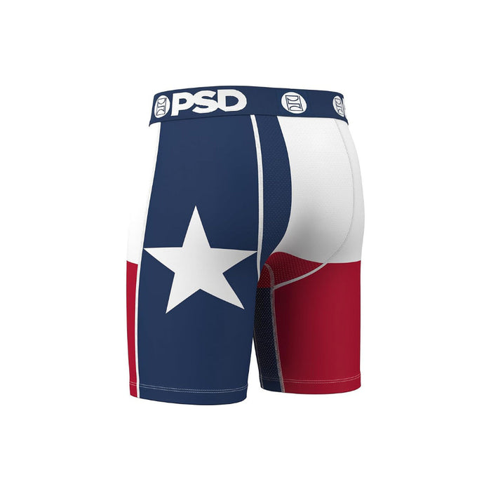 PSD Men's Multicolor Texas 7 Inch Inseam Moisture-Wicking 4-Way Stretch Boxer Briefs Small Underwear - 424180122-MUL-S