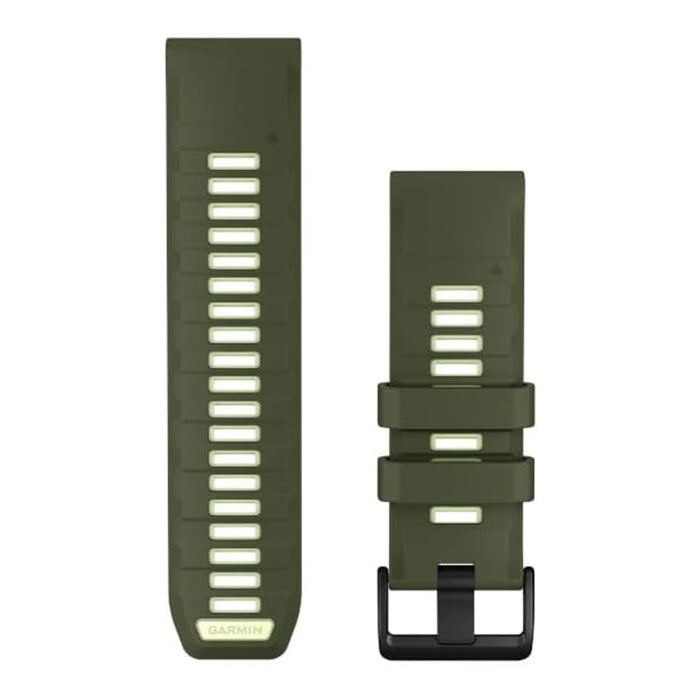 Garmin QuickFit Green 26mm Olive Drab/Citron Silicone Watch Band - 010-14508-01
