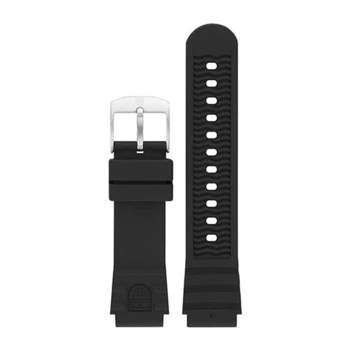 Luminox Men's Black Genuine Rubber Strap Stainless Steel Buckle Watch Band - FPX.1901.21Q.K