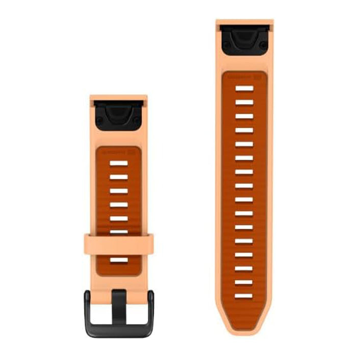 Garmin QuickFit Pink 20mm SHELL PINK/AUTUMN ORANGE SILICONE Watch Band - 010-14506-03