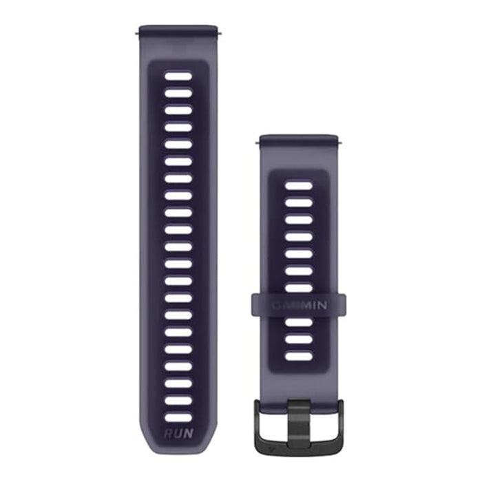 Garmin Unisex Translucent Imperial Purple/Indigo with Slate Hardware Silicone 22 MM Quick Release Watch Band - 010-11251-AV