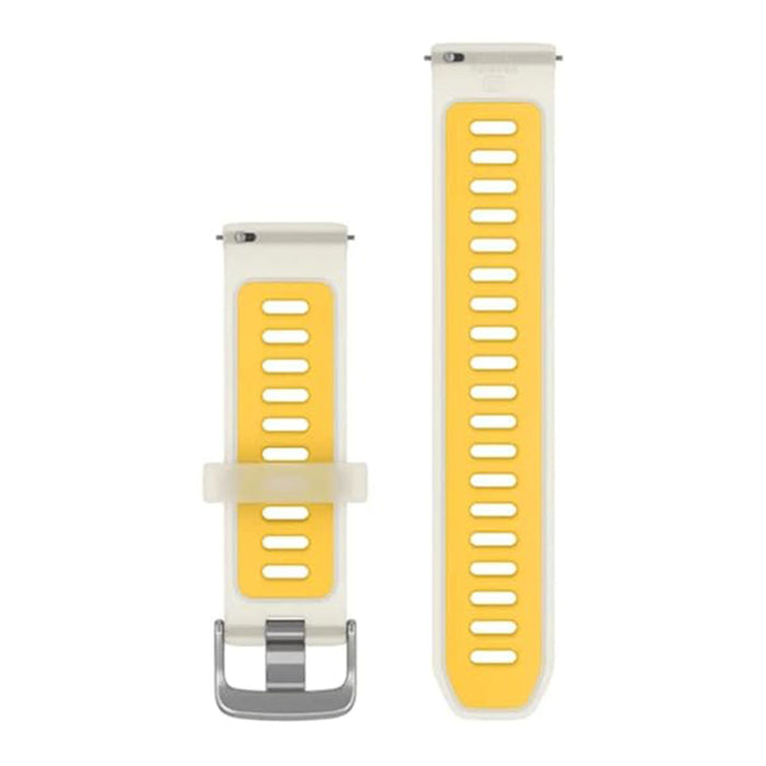 Garmin Unisex Translucent Bone/Mango with Silver Hardware 20 MM Quick Release Watch Band - 010-11251-AS