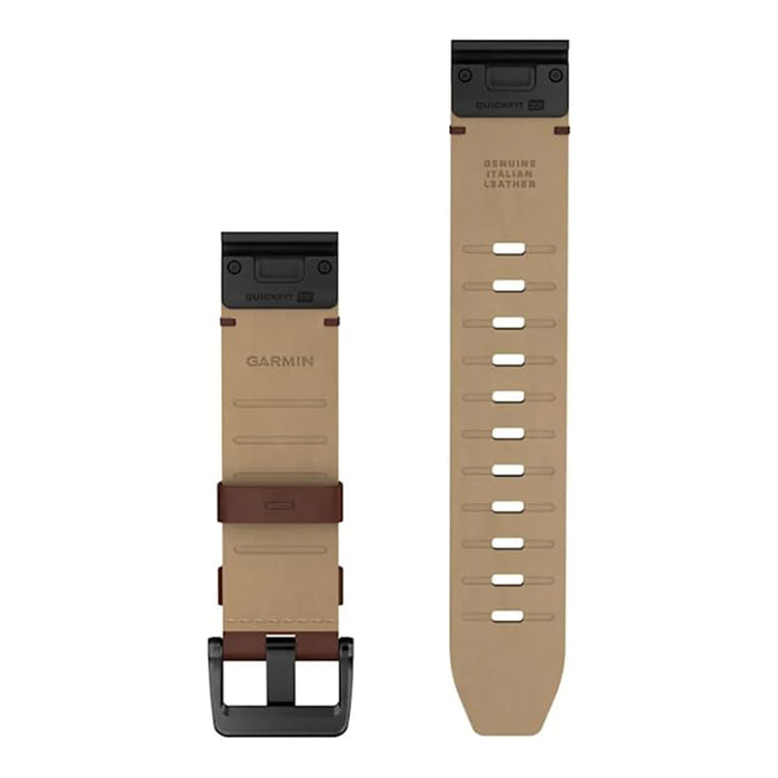 Garmin QuickFit Brown 26mm Walnut Leather Watch Band - 010-14508-20